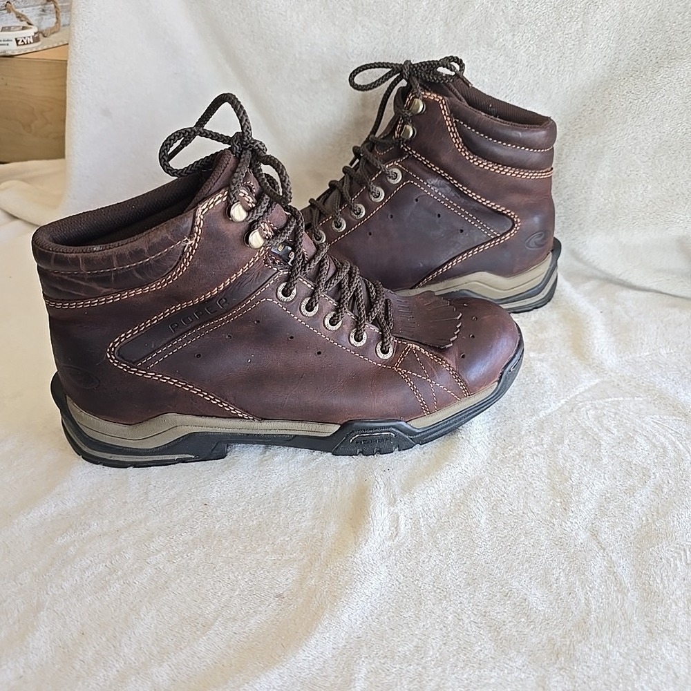 Roper Men's‎ Western Style Lace-up Kiltie Fringe Western Boots Size 10.5